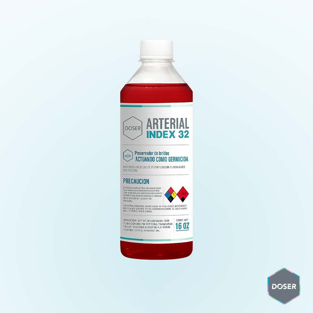 Arterial Index 32: Germicida y Conservante de Tejido en un Solo Producto Arterial Index 32: Germicida y Conservante de Tejido en un Solo Producto